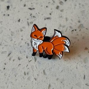 Cute Fantasy Fox Baby Creature Animal Lover Lapel Pin